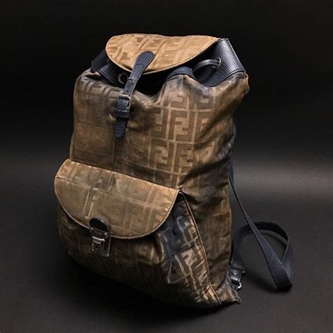 vintage fendi zucca backpack